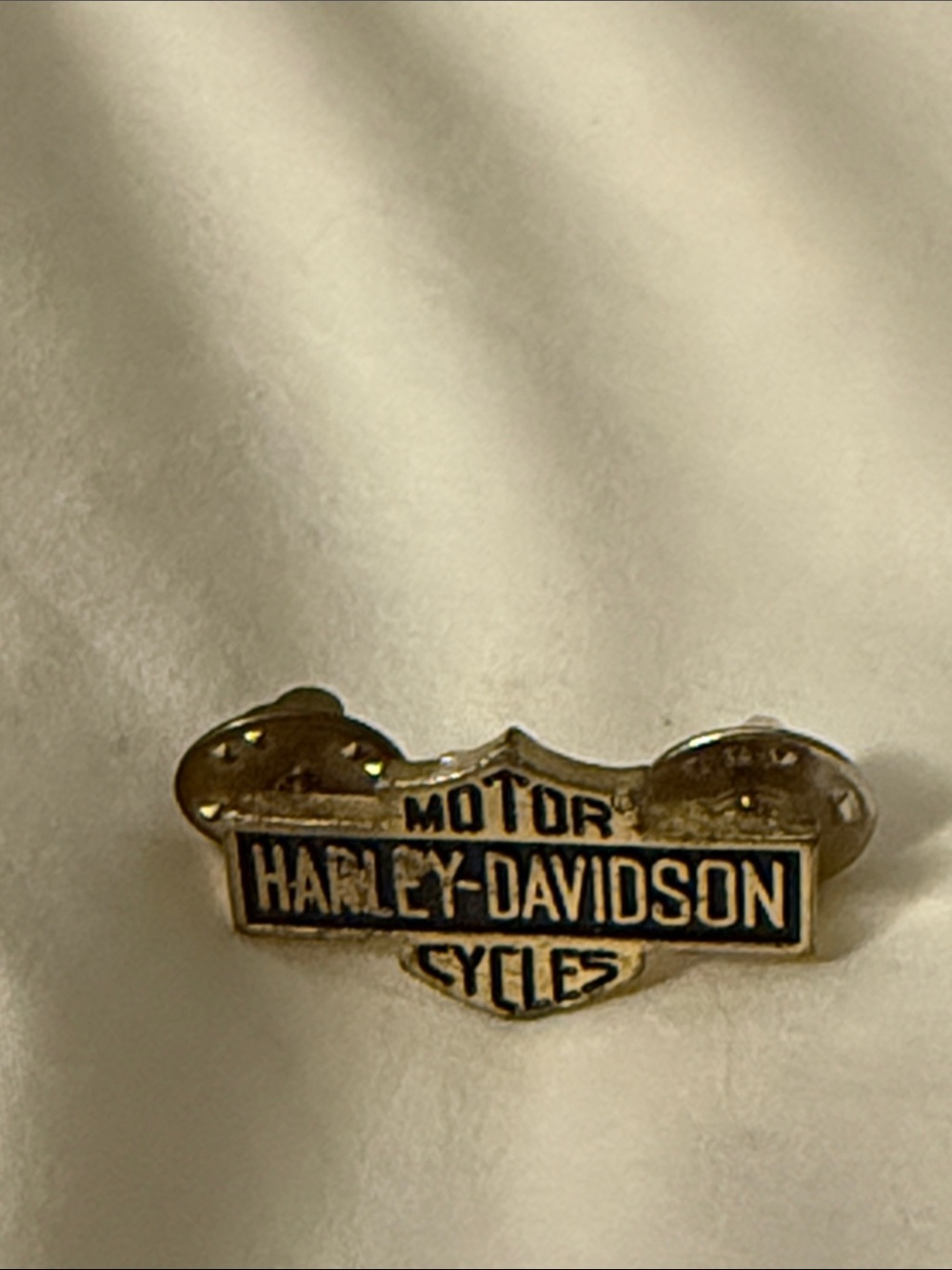 Harley-Davidson Black and Gold Bar & Shield Pin